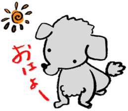Rock the short-haired poodle sticker #6644736