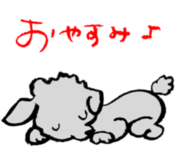 Rock the short-haired poodle sticker #6644739