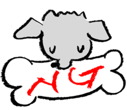 Rock the short-haired poodle sticker #6644757