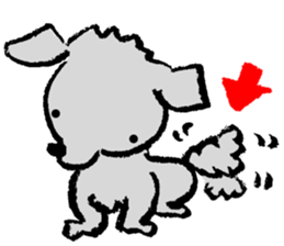 Rock the short-haired poodle sticker #6644758