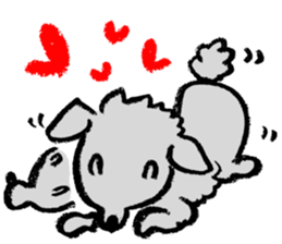 Rock the short-haired poodle sticker #6644759