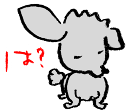 Rock the short-haired poodle sticker #6644767