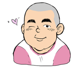 a shaven head sticker #6645622