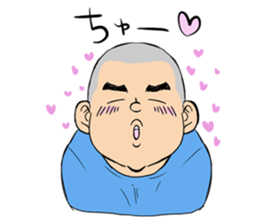 a shaven head sticker #6645623