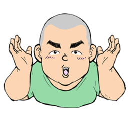 a shaven head sticker #6645647