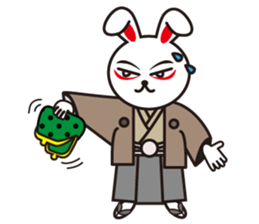 Samurai rabbit and tortoise sticker #6646122