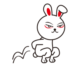 Samurai rabbit and tortoise sticker #6646134