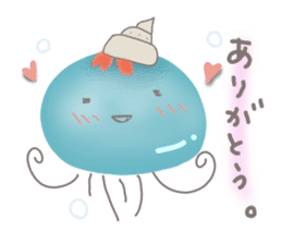 Summer cool jellyfish sticker #6647036