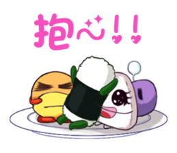 lovely onigiri sticker #6647136