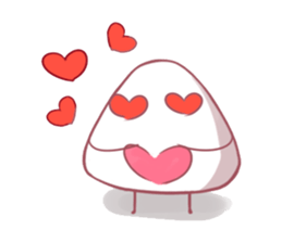 lovely onigiri sticker #6647162