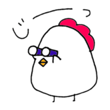Chicken of some kind of fans2 sticker #6647626