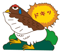 A pretty bear and panda climb a mountain sticker #6648642