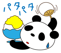 A pretty bear and panda climb a mountain sticker #6648649