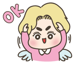 angel boy 'hoi' sticker #6649408