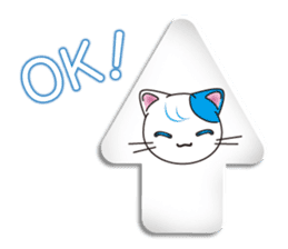 Cat and arrow sticker #6649842