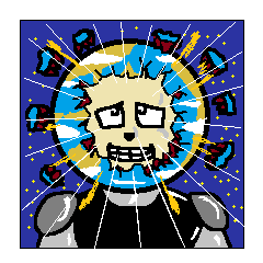 Giant robot that suffered the Earth