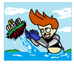 Giant robot that suffered the Earth sticker #6650304