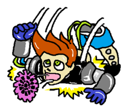 Giant robot that suffered the Earth sticker #6650320