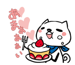 white cat&blac kcat sticker #6650558