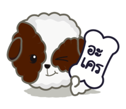 Kaitoon cute dog sticker #6651394
