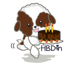 Kaitoon cute dog sticker #6651397