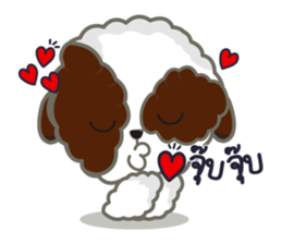 Kaitoon cute dog sticker #6651399