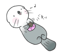 YURU-I sea otter sticker #6651508