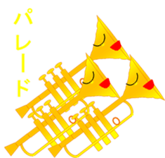 Awa-kun and instruments Corps sticker #6651872