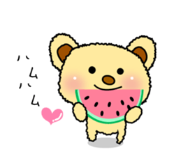 Summer of summer bear with a Usapippi. sticker #6651897