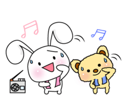 Summer of summer bear with a Usapippi. sticker #6651905