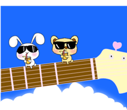 Summer of summer bear with a Usapippi. sticker #6651922