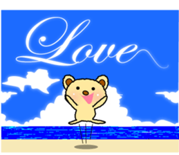 Summer of summer bear with a Usapippi. sticker #6651928