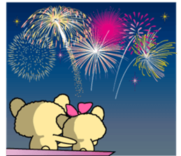 Summer of summer bear with a Usapippi. sticker #6651934