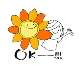 Writing brush girl vol.3 sticker #6652897