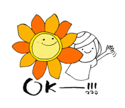 Writing brush girl vol.3 sticker #6652897