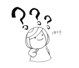 Writing brush girl vol.3 sticker #6652898