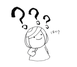 Writing brush girl vol.3 sticker #6652898