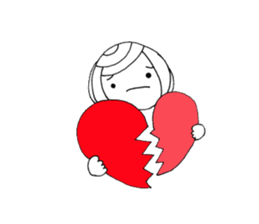 Writing brush girl vol.3 sticker #6652903