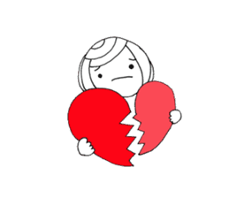 Writing brush girl vol.3 sticker #6652903