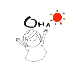 Writing brush girl vol.3 sticker #6652906