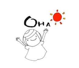 Writing brush girl vol.3 sticker #6652906