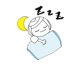 Writing brush girl vol.3 sticker #6652907