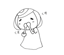 Writing brush girl vol.3 sticker #6652914