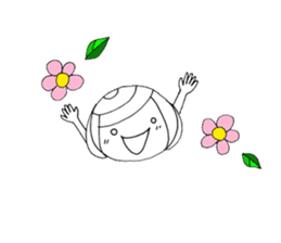 Writing brush girl vol.3 sticker #6652915