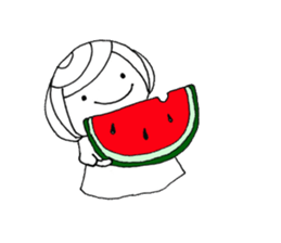 Writing brush girl vol.3 sticker #6652930