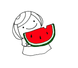 Writing brush girl vol.3 sticker #6652930