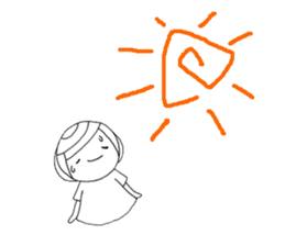 Writing brush girl vol.3 sticker #6652933