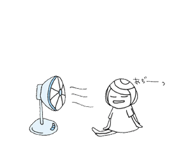 Writing brush girl vol.3 sticker #6652934