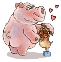 Cute Dog and Friends sticker #6653349