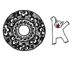 Cat of the Zentangle sticker #6654624